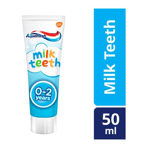 Aquafresh Milk Teeth Training Toothpaste For Ages 0 2 50ml Wilko