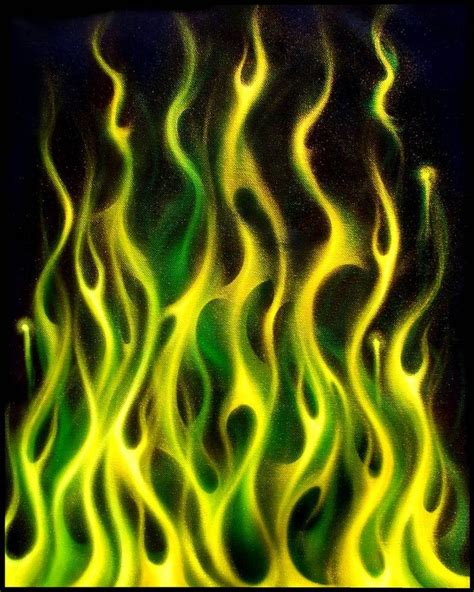 Green Gold By Hardart Kustoms On Deviantart Flame Art Fire Art