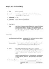 Eine buchpräsentation ist ein fester bestandteil beim deutschunterricht an schulen und an lesepass titel autor seiten note können eingetragen werden erika semmelrath pdf 11 2006. 4teachers - Beispiel einer Buchvorstellung