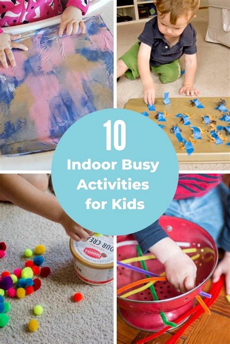 10 Simple Indoor Busy Activities For Kids Toddler Activities Busy