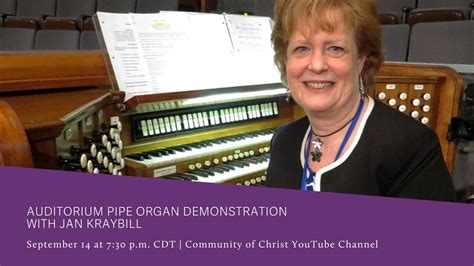 Auditorium Pipe Organ Demonstration With Jan Kraybill Youtube