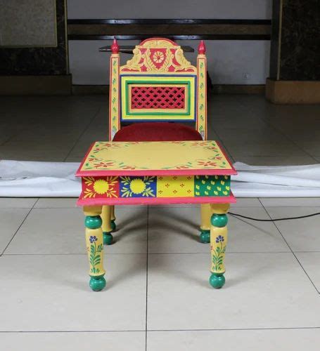 Hand Painted Rajasthani Furniture Traditional Furniture Chair Table