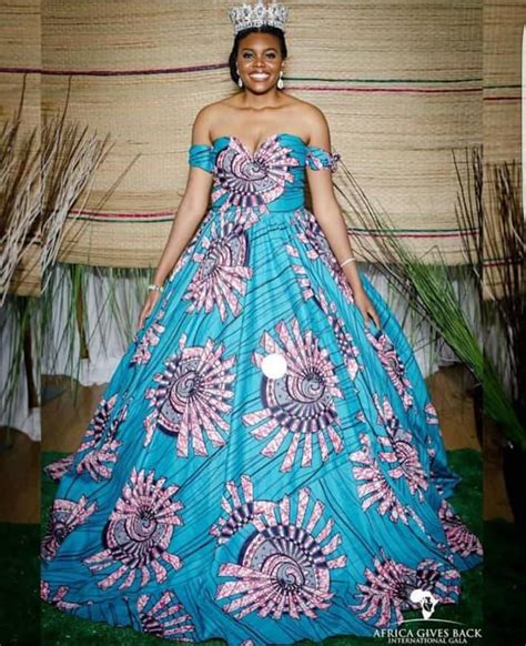 African Ball Gownafrican Maxi Dressafrican Off Shoulder Etsy In 2020