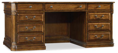 Hooker Furniture Tynecastle 5323 10563 Leather Topped Traditional