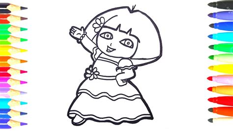Cómo dibujar a Dora La Exploradora paso a paso Dibujo fácil de Dora La Exploradora YouTube
