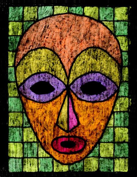 Lois Mailou Jones Scratch Mask · Art Projects for Kids