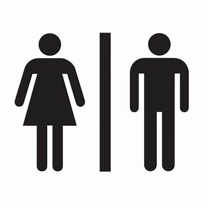 Male Female Bathroom Clipart Icon Toilet Restroom