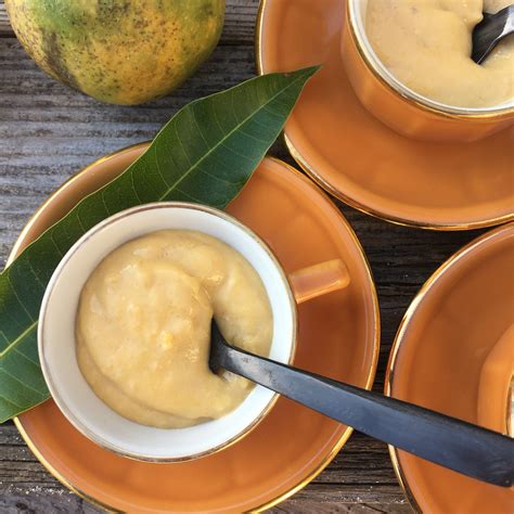 Crème vegan à la mangue