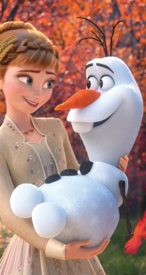 Spring Time On Frozen Princess Anna And Olaf The Snowman