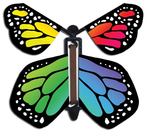 Rainbow Spectrum Wind Up Flying Butterfly | Flying butterfly card, Flying butterfly, Flying ...