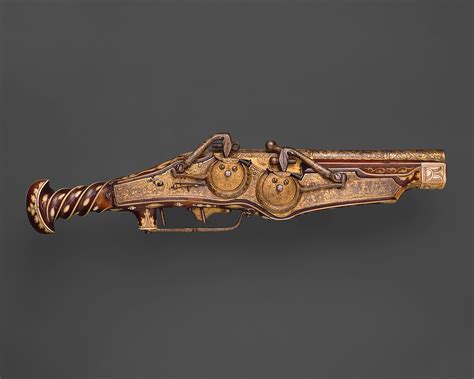 Double Barreled Wheellock Pistol Made For Emperor Charles V Reigned
