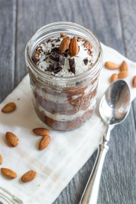 Absolutely adore this overnight oats recipe! Healthy Coconut Chocolate Overnight Oats | Recipe | Low calorie overnight oats, Best overnight ...