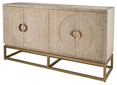 Toretto Sideboard With Gold Legs Contemporary Buffets And