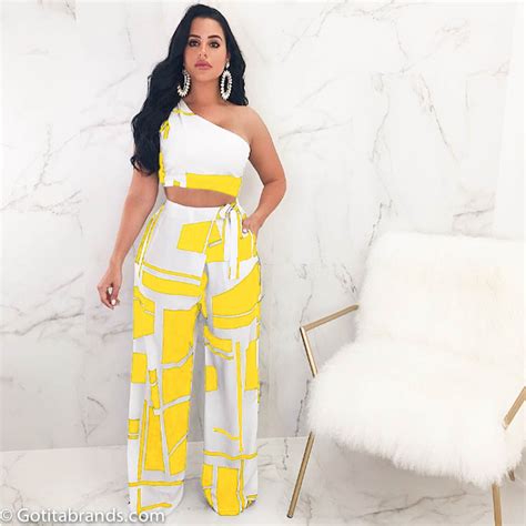 colombian fashion trends sexy morena fabulous skirt set yellow gotita brands