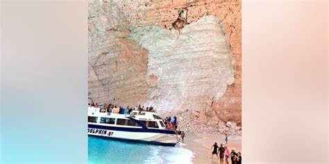 Tourists At Greek Island Of Zakynthos Injured After Cliff Collapses On