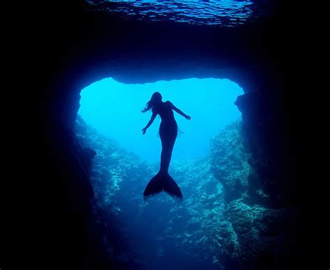 real mermaid underwater