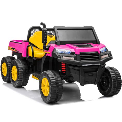 Sopbost 12v 4wd Ride On Truck Kids Electric Ride On Car With Remote