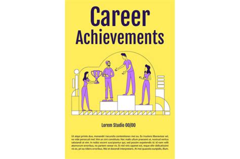 Career Achievements Poster Flat Graphic By Theimg · Creative Fabrica