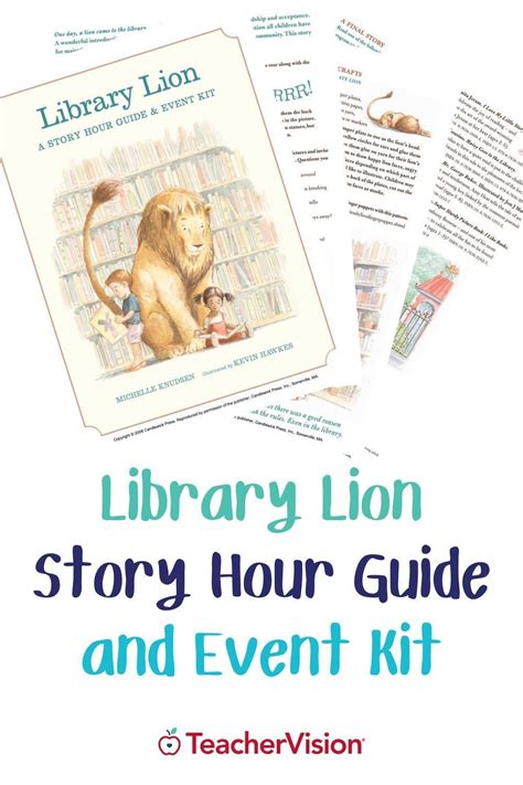 Library Lion Story Hour Guide And Event Kit Literature Printable Pre
