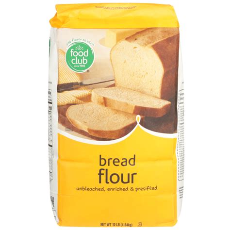 Food Club Unbleached Enriched And Presifted Bread Flour 10 Lb Instacart