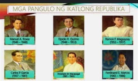 Sino Ang Naging Pangulo Ng Pilipinas Sa Ikatlong Republika
