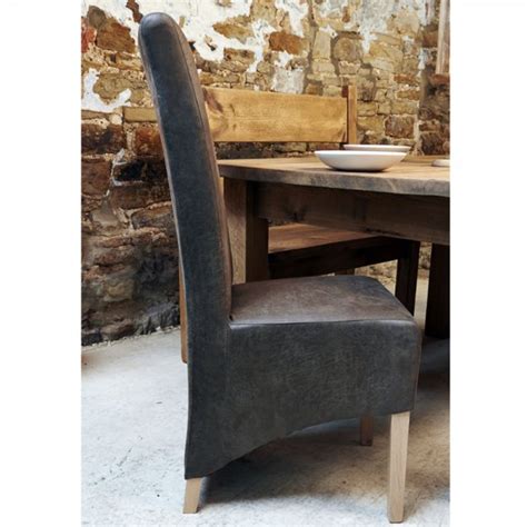 Set of 6 dining chairs in cavos chair style material: Brompton Faux Suede Dining Chair