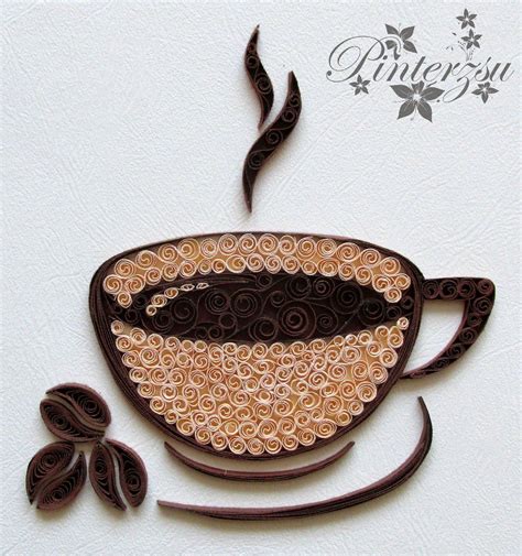 Quilled Cup Of Coffee Quilling Paper Quilling Tutorial Quilling