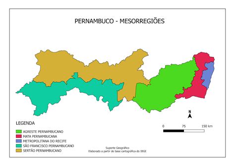 MAPAS MESORREGIÕES DE PERNAMBUCO