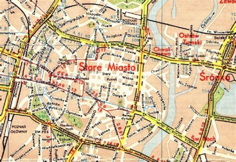 Mapa Poznania Z Ulicami Mapa