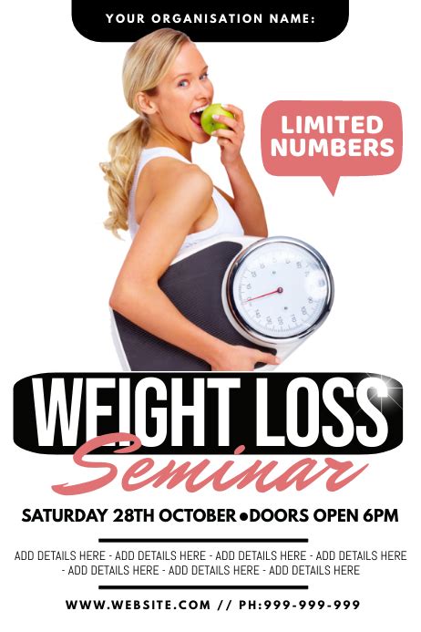 Copy Of Weight Loss Seminar Poster Postermywall