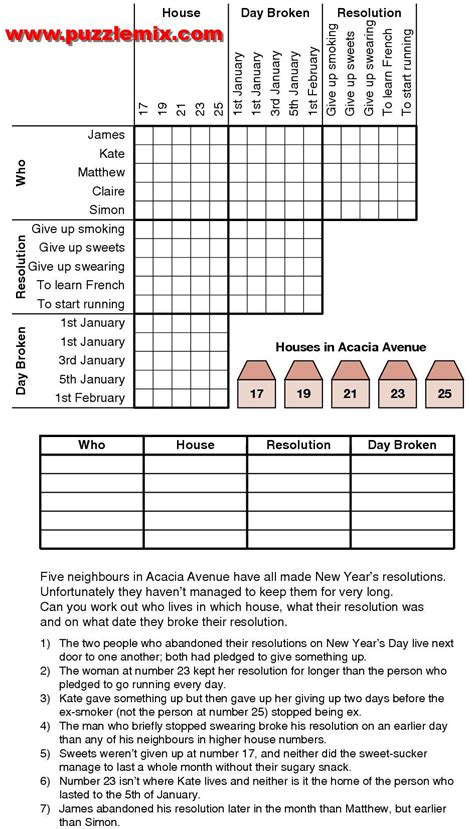 More free printables including board games, mazes, and word searches. Luebbert blog: logic puzzle