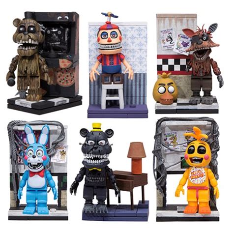 Five Nights At Freddys Micro Construction Set 6 Pack Mcfarlane Toys