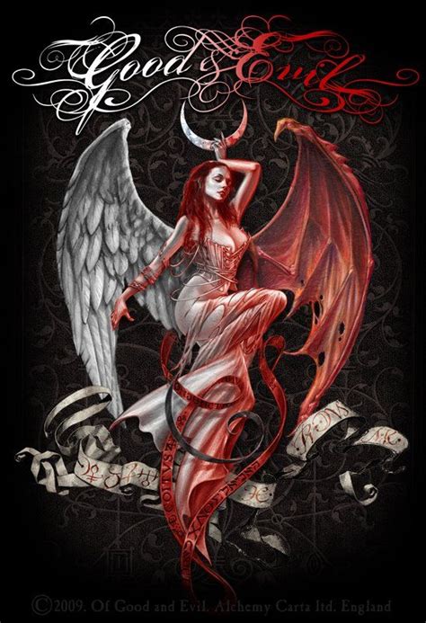 Good And Evil Angel Evil Art Alchemy Gothic Art Angel Art