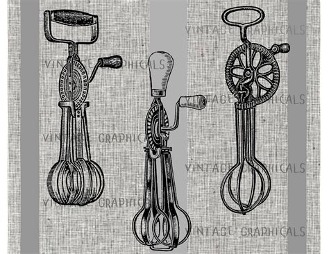 Antique Egg Beaters Printable Instant Graphic Digital Download Etsy