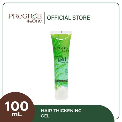 Pregroe 4inone Hair Thickening Gel 100ml Shopee Philippines