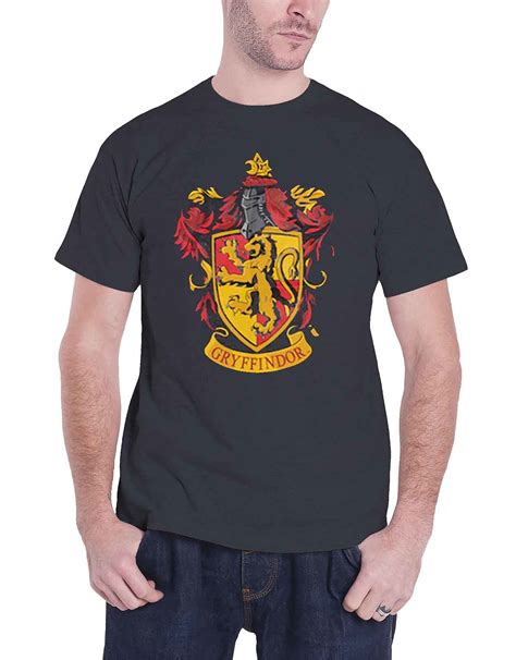 Buy Harry Potter T Shirt Gryffindor House Crest Logo New Official Mens