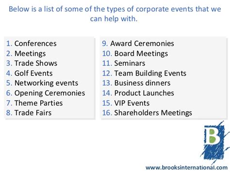 To find groups, begin by having each topic committee brainstorm a list of suitable groups. Brooks International Speakers Bureau Helping Event Planners with Diff…