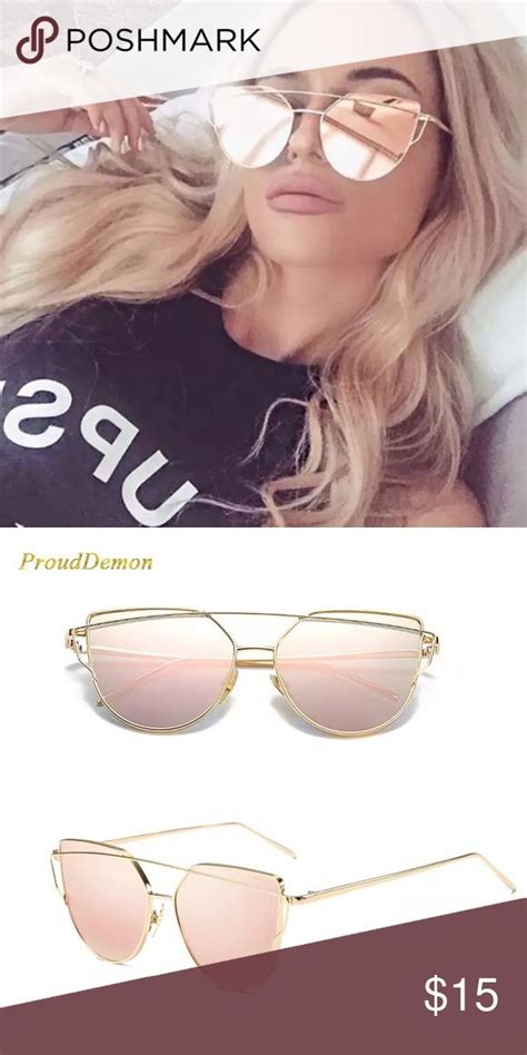 🎀hp🎀 Rose Gold Mirror Glasses 👓 Rose Gold Mirrored Sunglasses Gold
