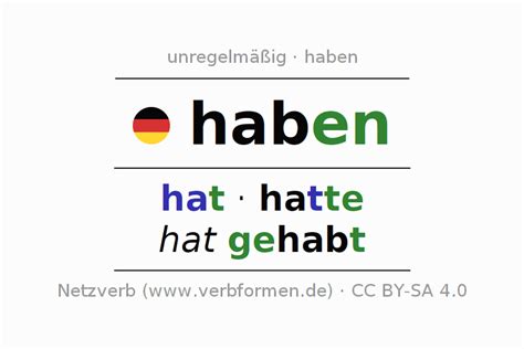 Konjugation Haben Alle Formen Des Verbs Beispiele Regeln