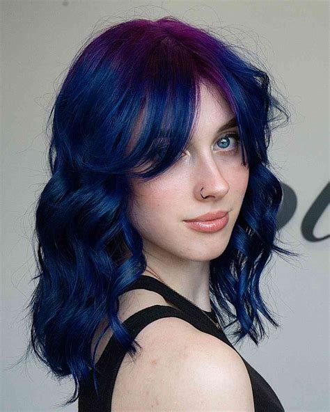 30 Incredible Examples Of Blue And Purple Hair In 2023 Siznews