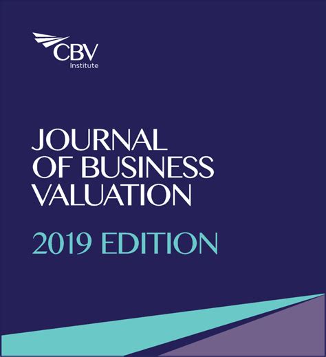 2019 Journal Of Business Valuation And Sponsored Research Supplement Now