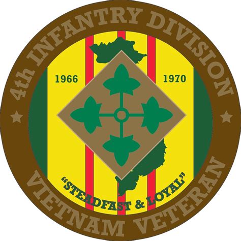 4th Infantry Division Vietnam Veteran Decal