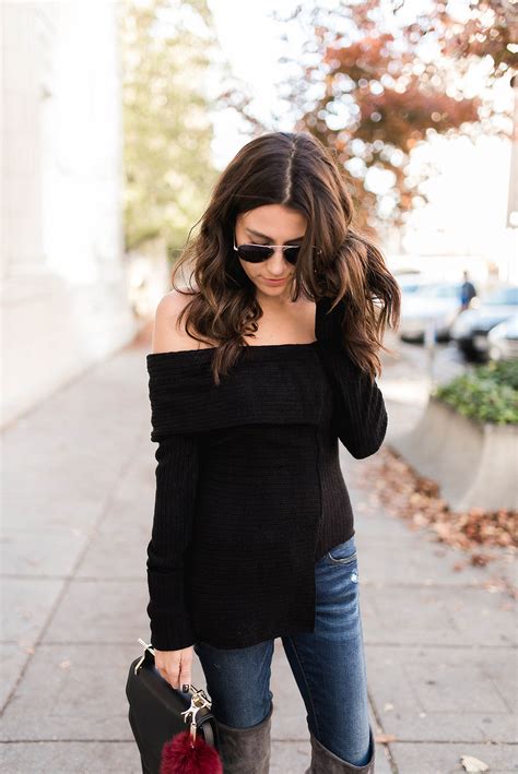 3 Ways To Style Your Off The Shoulder Sweater Hello Fashion