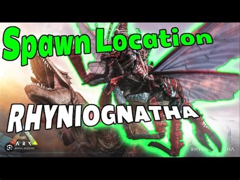 Spawn Location Rhyniognatha I How To Find I Tutorial Ark New Dino