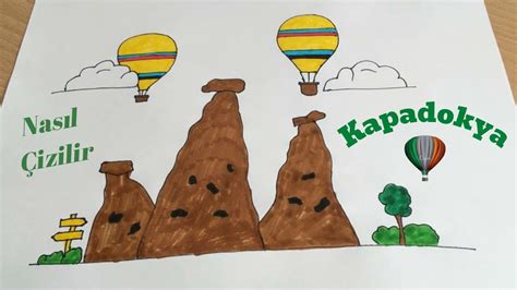 Kapadokya Peri Bacaları Çizimi YouTube