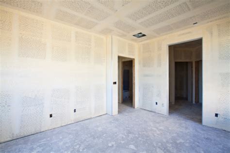 Interior With New Sheetrock Walls Stock Photo Download Image Now Construction Industry Day