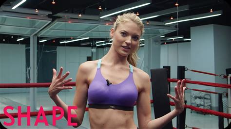 Victoria S Secret Angel Martha Hunt Work Out Interview Shape Youtube