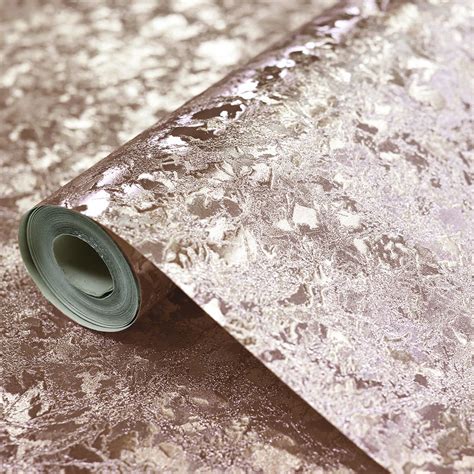 Rose Gold Luxury Heavyweight Vinyl Wallpaper Glitter Sparkle Metallic