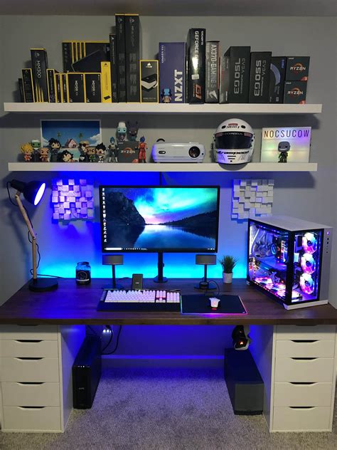 Be sure to follow the there should be enough room for everything that you need. Pin on Gaming desk