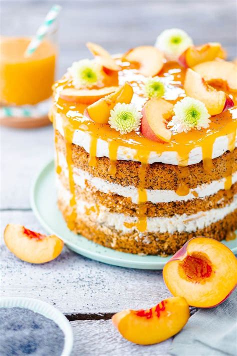Maybe you would like to learn more about one of these? Fruchtige Pfirsichtorte mit Mohn | Rezept | Pfirsich torte ...